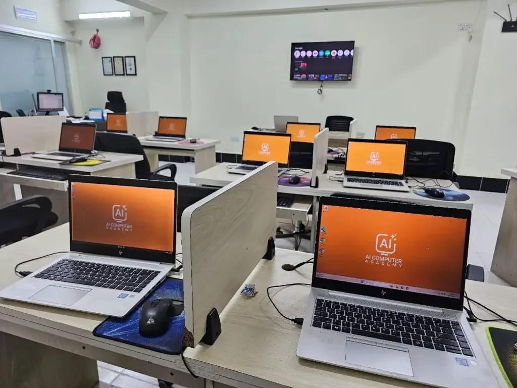 The AI Computer Academy training lab in Chandpur